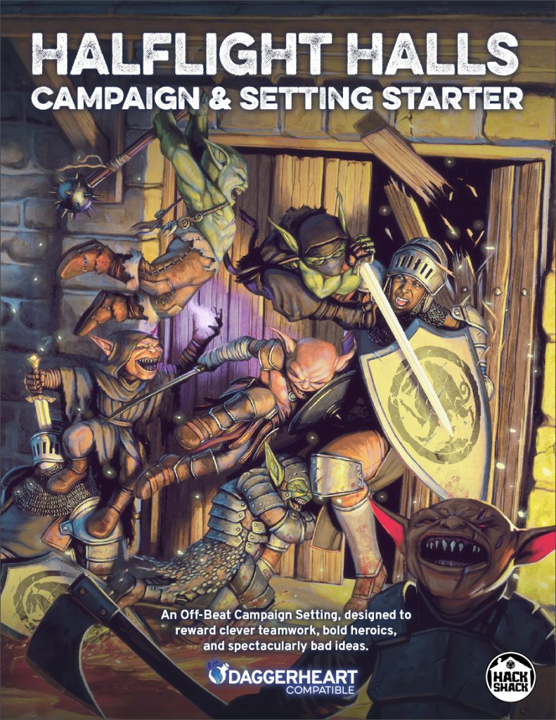 A horde of happy goblins pranks and attacks an uppity hero.